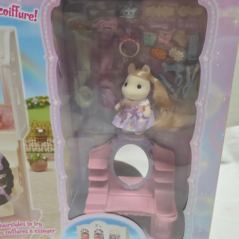 NEW Calico Critters Pony's Stylish Salon Sally Pony - Picture 7 of 10